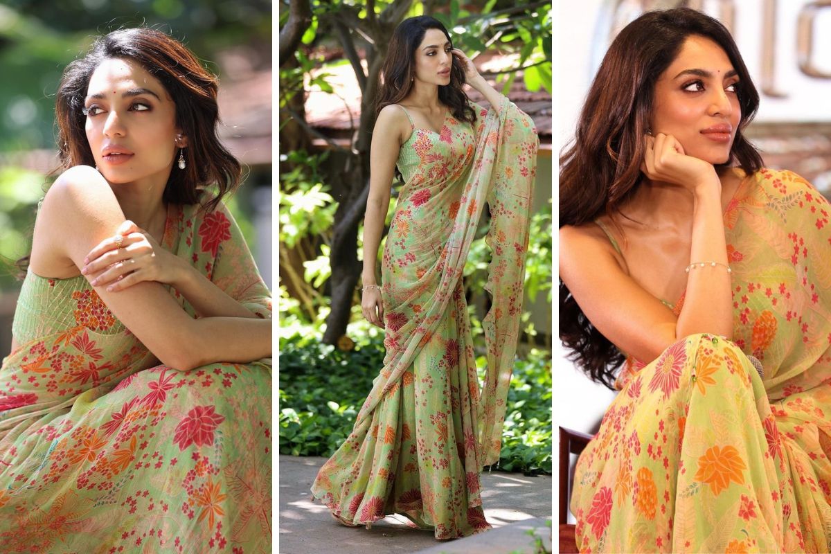 Read more about the article Get Sobhita Dhulipala loved and approved floral saree for just Rs.29,900