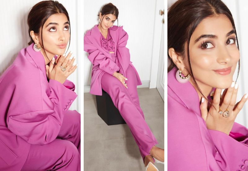 Pooja Hegde in Magda Butrym for Kisi Ka Bhai Kisi Ki Jaan (Photo credits: Instagram)