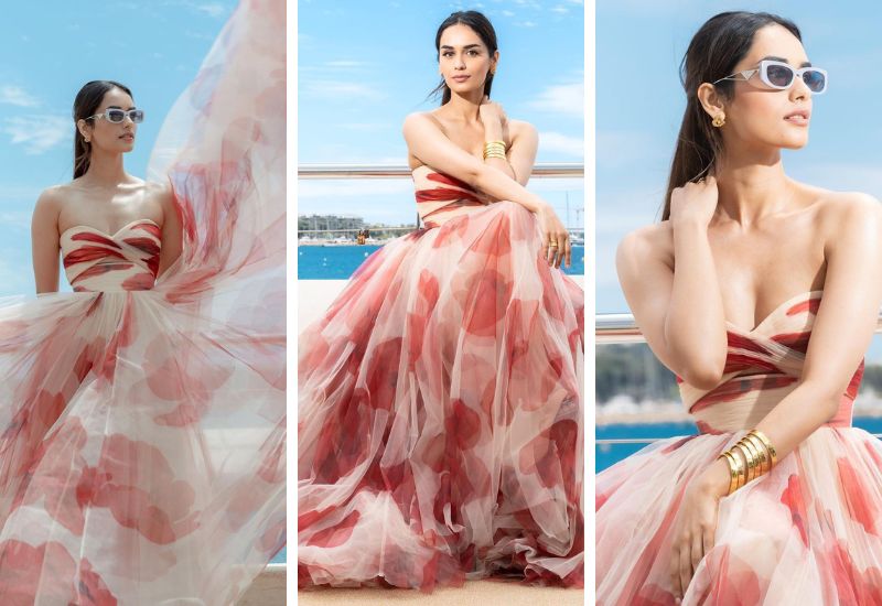 Manushi Chillar Cannes 2023 Fashion Moments (Photo credits: Instagram)