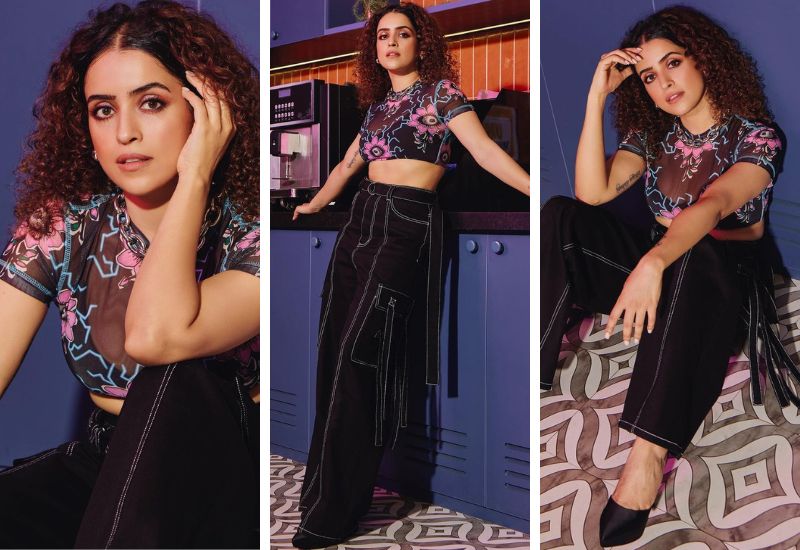 Sanya Malhotra for Kathal promotions (Photo credits: Instagram)