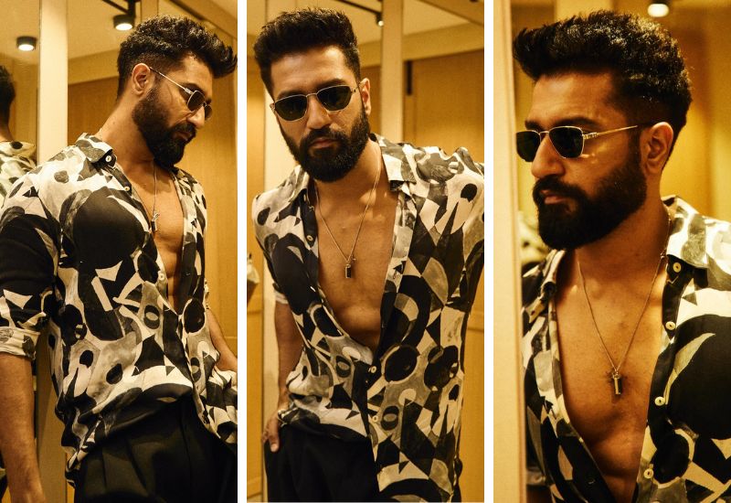 Vicky Kaushal in Line Outline for Bad Newz promotions