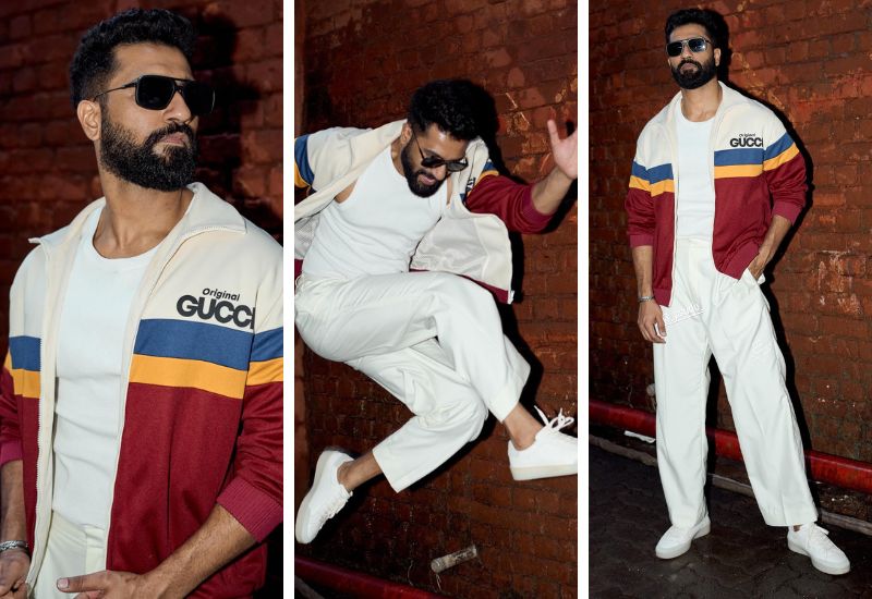 Vicky Kaushal in Gucci for Bad Newz promotions