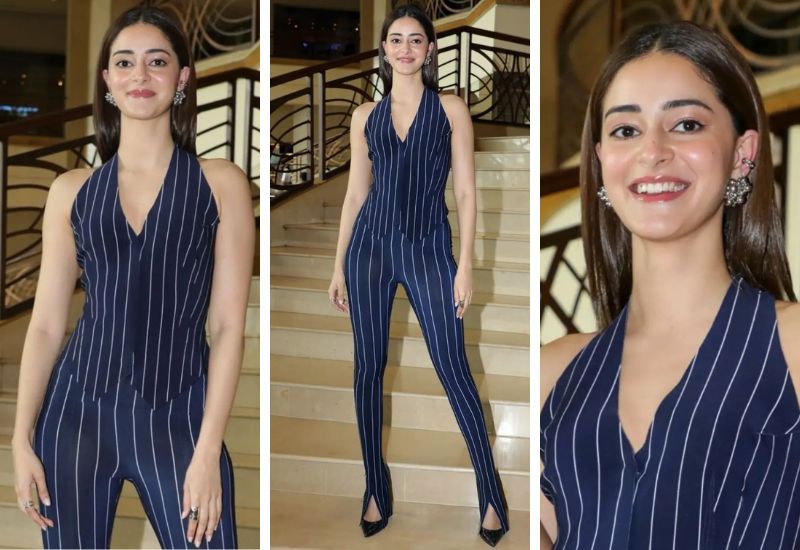 Ananya Panday in Norma Kamali for Call Me Bae promotions